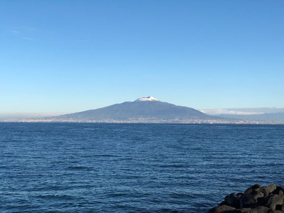 Mount Vesuvius from across the Bay of Naples